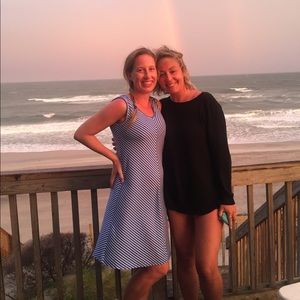 Soft Blue Striped Dress